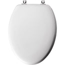 Mayfair by Bemis Edgewater Elongated White Enameled Wood Toilet Seat