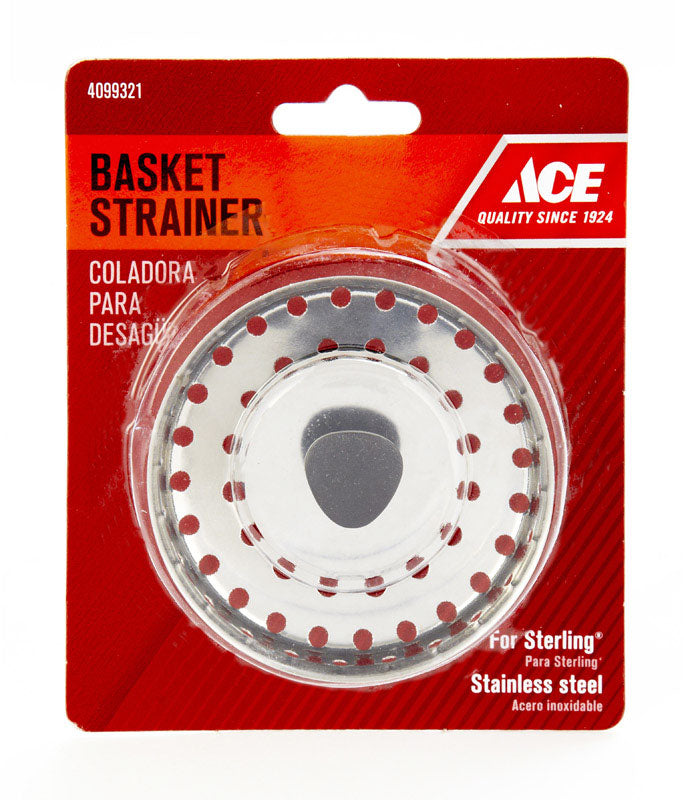 BASKET STRAIN 3-1/2" SS