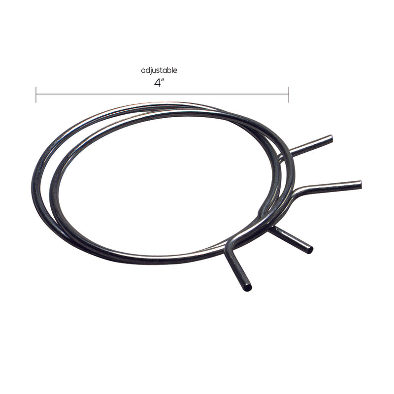 Ace 3 in to 4 in. Silver Spring Tension Clamps Metal