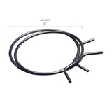 Ace 3 in to 4 in. Silver Spring Tension Clamps Metal