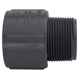 Charlotte Pipe 1-1/2 in. Slip X 1-1/2 in. D MPT PVC Adapter 1 pk