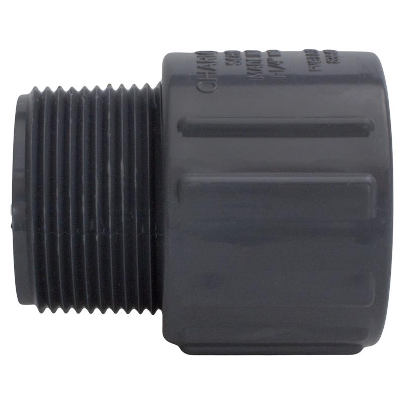 Charlotte Pipe Schedule 80 2 in. Slip X 2 in. D MPT PVC Pipe Adapter 1 pk