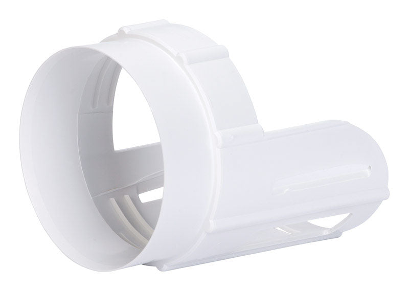 Ace 4 in to 4 in. White Duct Protector Plastic