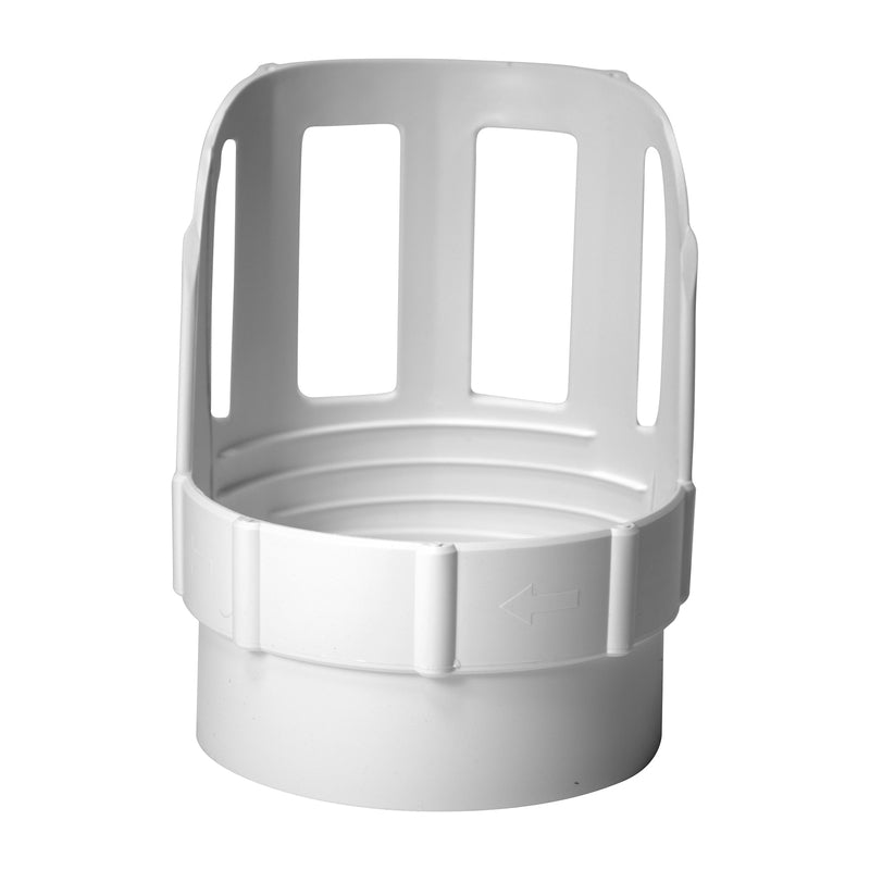 Ace 4 in to 4 in. White Duct Protector Plastic