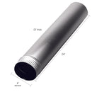 Deflect-O Jordan 24 in. L X 4 in. D Silver/White Aluminum Vent Pipe