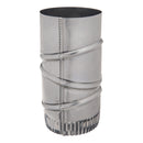 Deflect-O 4 in. L X 4 in. D Silver Aluminum Vent Elbow