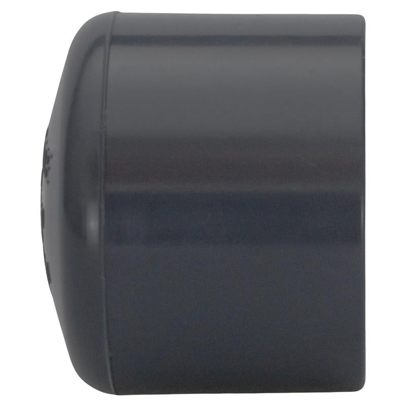 Charlotte Pipe Schedule 80 1/2 in. Slip X 1/2 in. D Socket PVC Cap 1 pk