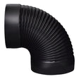 ELBOW 90CORR 24GA 8"BLK