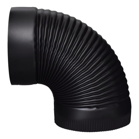 ELBOW 90CORR 24GA 8"BLK