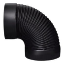 ELBOW 90CORR 24GA 8"BLK