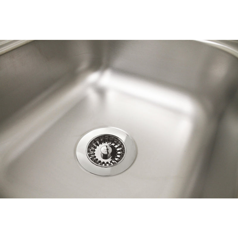 Keeney 4-1/2 in. D Polished Strainer and Stopper Topper