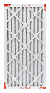 Ace 12 in. W X 24 in. H X 1 in. D Pleated 11 MERV Pleated Microparticle Air Filter 1 pk