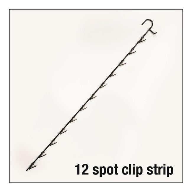 31 in. Black Metal Clip Strip