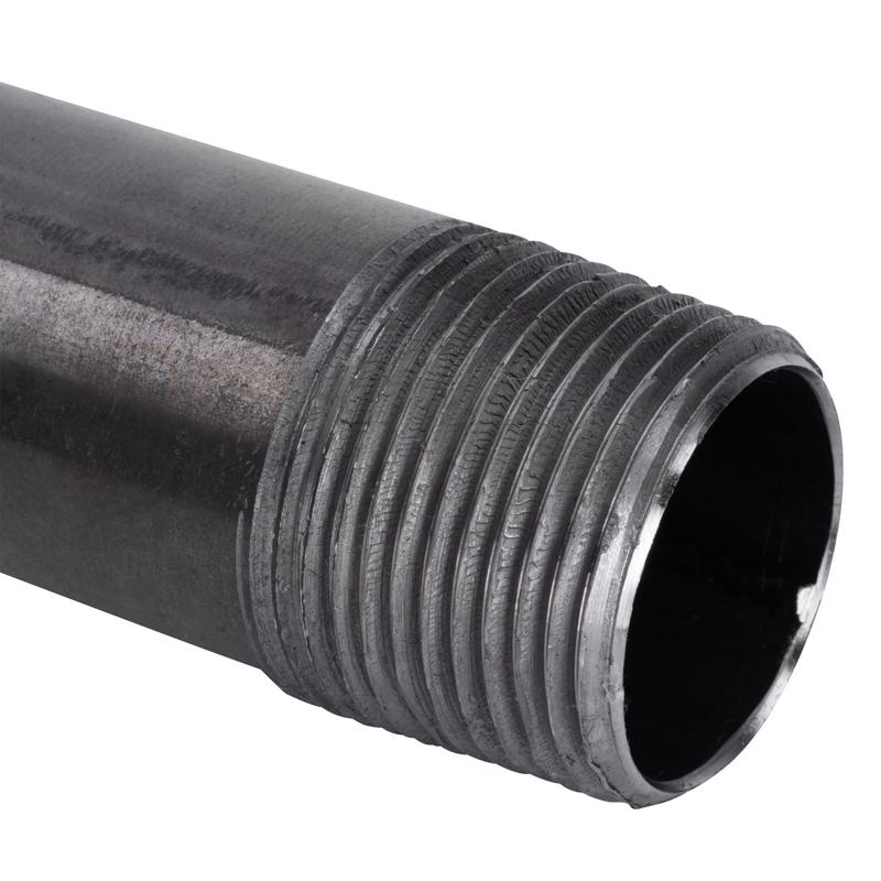 STZ Industries 1/2 in. MIP each X 1/2 in. D MIP Black Steel 3-1/2 in. L Nipple