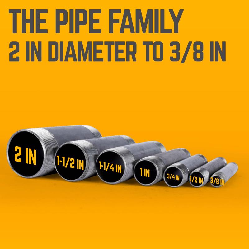STZ Industries 1-1/2 in. MIP each X 1-1/2 in. D MIP Black Steel Close Nipple