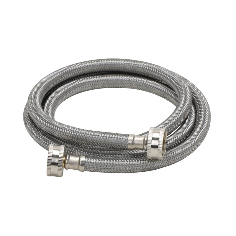 Fluidmaster 3/4 in. Hose X 3/4 in. D Hose 60 in. Stainless Steel Washing Machine Supply Line