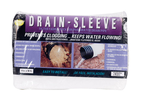 FILTER DRAIN SOCK 4"X10'