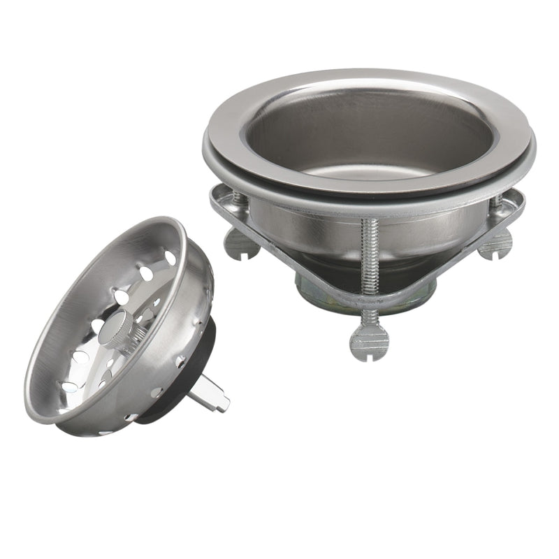 Keeney 3-1/2 in. D Stainless Steel Basket Strainer Assembly