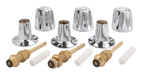 Ace For Pfister Verve Chrome Tub and Shower 3-Handle Remodeling Kit