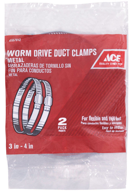 CLAMP WORM DRIVE3-4"2PK