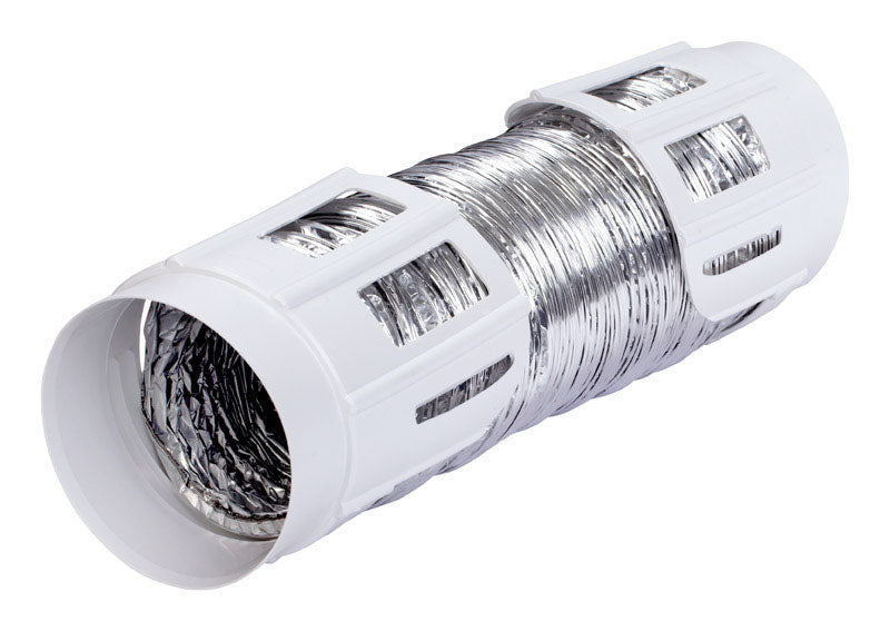 Ace 96 in. L X 4 in. D Silver/White Aluminum Dryer Vent Kit