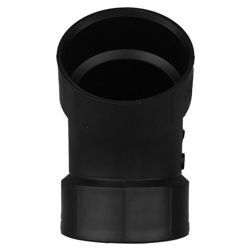 Charlotte Pipe 3 in. Hub X 3 in. D Hub ABS 45 Degree Elbow