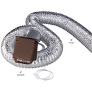 Ace 96 in. L X 4 in. D Brown Aluminum Dryer Vent Kit