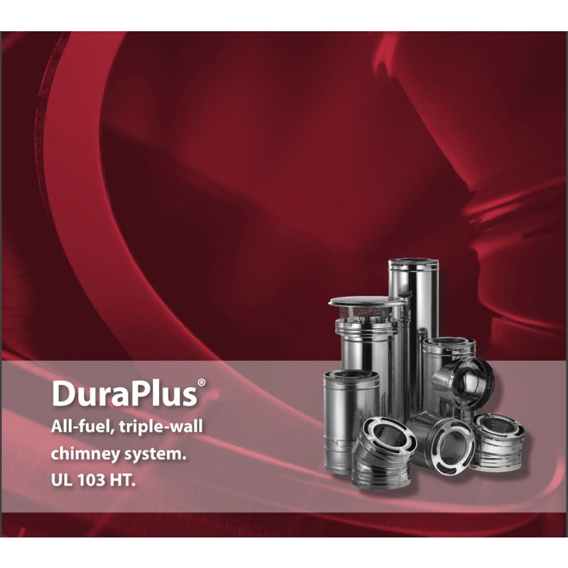DuraVent DuraPlus 6 in. D X 12 in. L Galvanized Steel Chimney Pipe