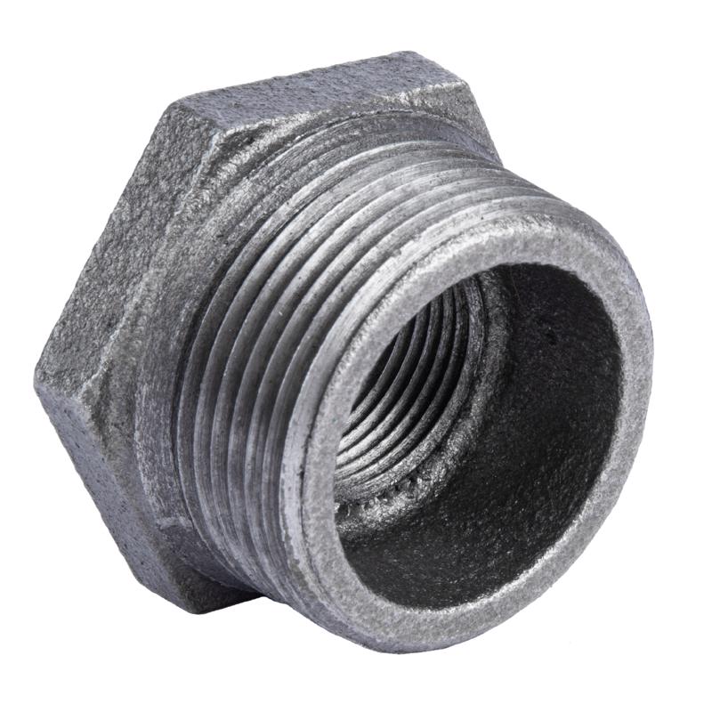 STZ Industries 3/8 in. MIP each X 1/4 in. D FIP Black Malleable Iron Hex Bushing