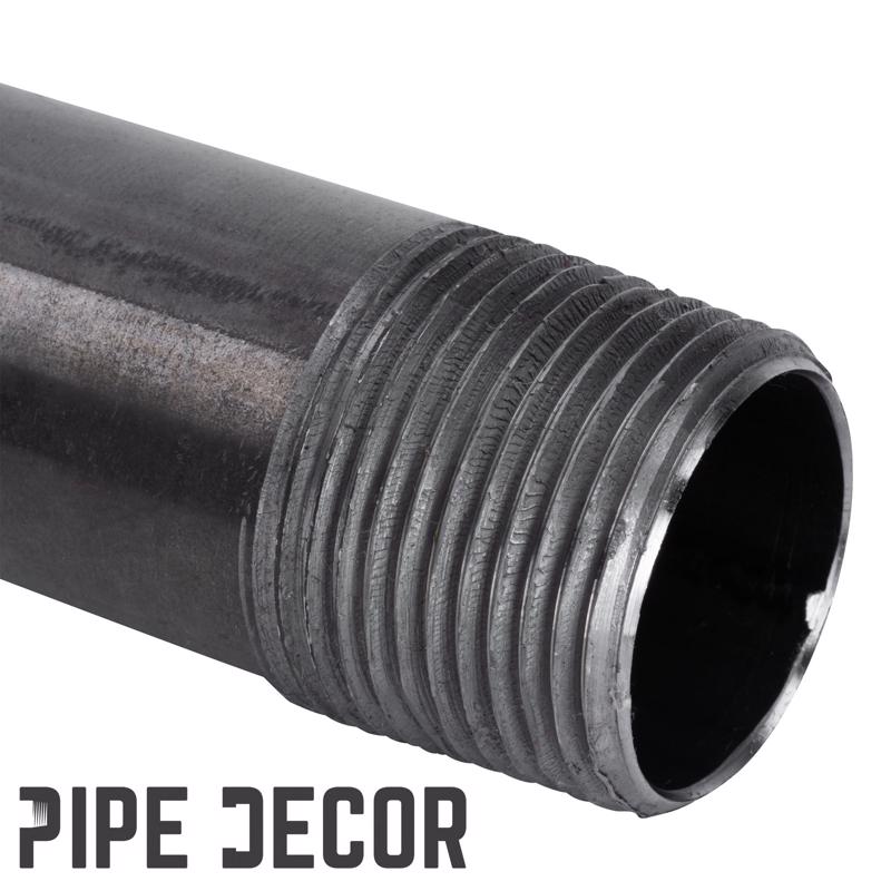 STZ Industries 3/4 in. MIP each X 3/4 in. D MIP Black Steel 7 in. L Nipple