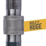 STZ Industries 1-1/4 in. MIP each X 1-1/4 in. D MIP Black Steel 8 in. L Nipple