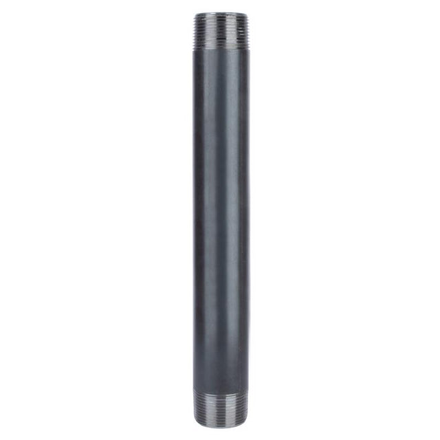 NIPPLE BLACK 1.25"X12"