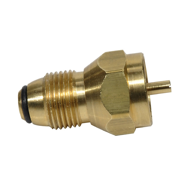 Mr. Heater Brass Female Throwaway Cylinder Thread x Soft Nose P.O.L. Propane Tank Refill Adapter