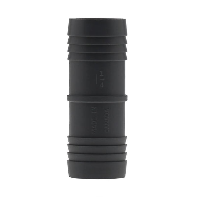 COUPLE INSRT POLY BLK 1.25"