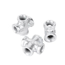 STZ Industries 1/2 in. FIP each X 1/2 in. D FIP 1/2 in. D FIP Galvanized Malleable Iron Cross