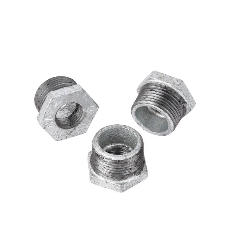 STZ Industries 1/4 in. MIP each X 1/8 in. D FPT Galvanized Malleable Iron Hex Bushing