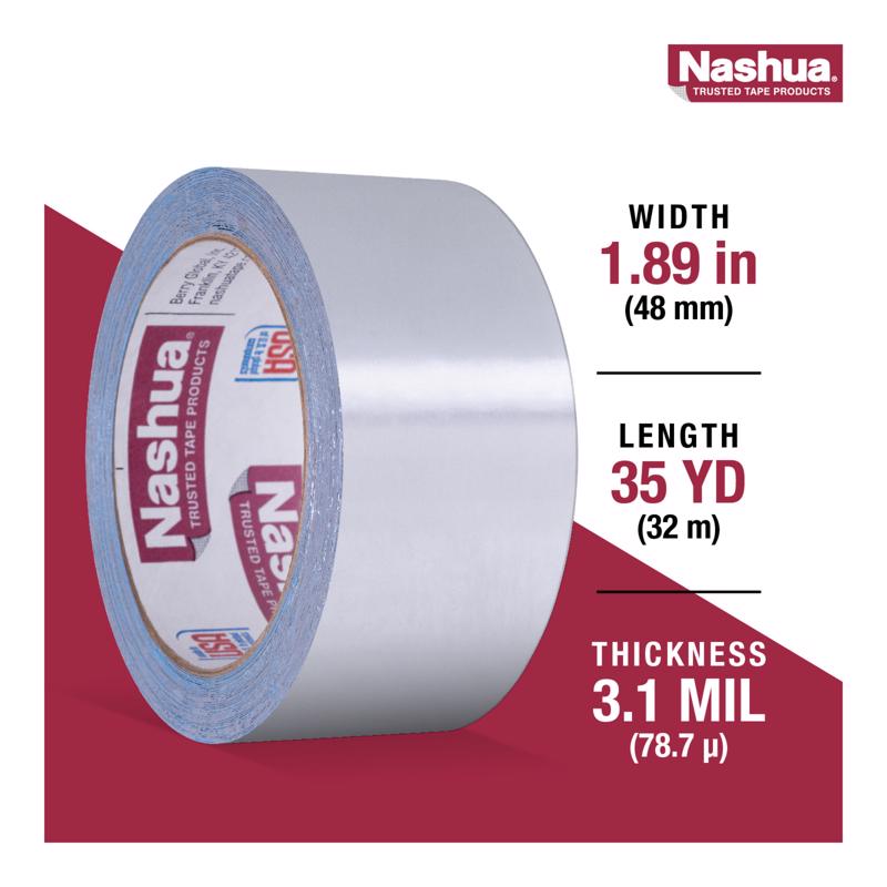Nashua 1.89 in. W X 10.9 yd L Silver Duct Tape