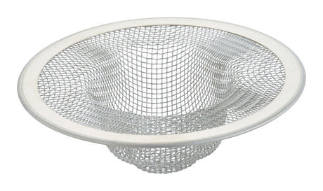 Ace 3-3/8 in. D Chrome Stainless Steel Mesh Strainer White