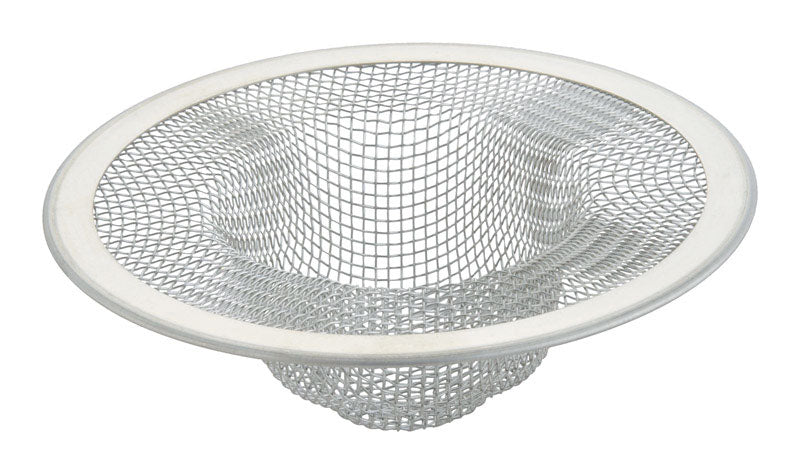 Ace 3-3/8 in. D Chrome Stainless Steel Mesh Strainer White