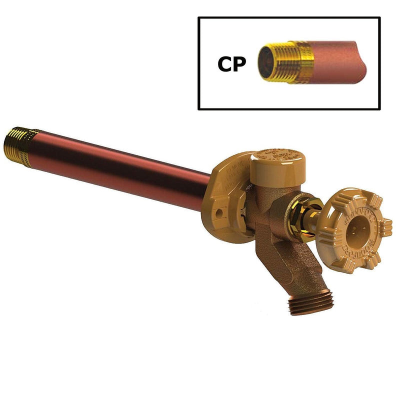 Freezerless Riser Woodford Model 17 1/2 in. MPT X 3/4 in. Sweat Anti-Siphon Brass ...