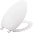 TOILET SEAT ELNG PLST WH
