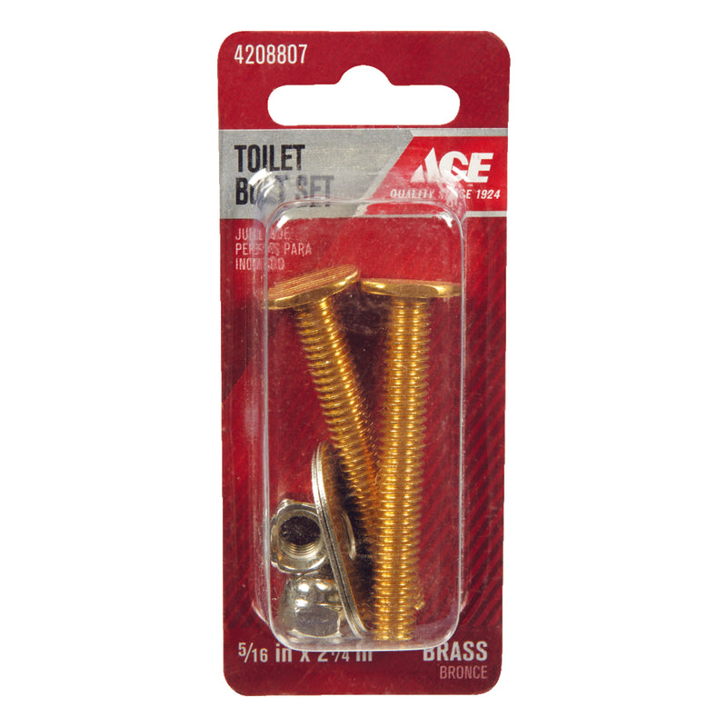 BOLTS SET 5/16X2-1/4BRS