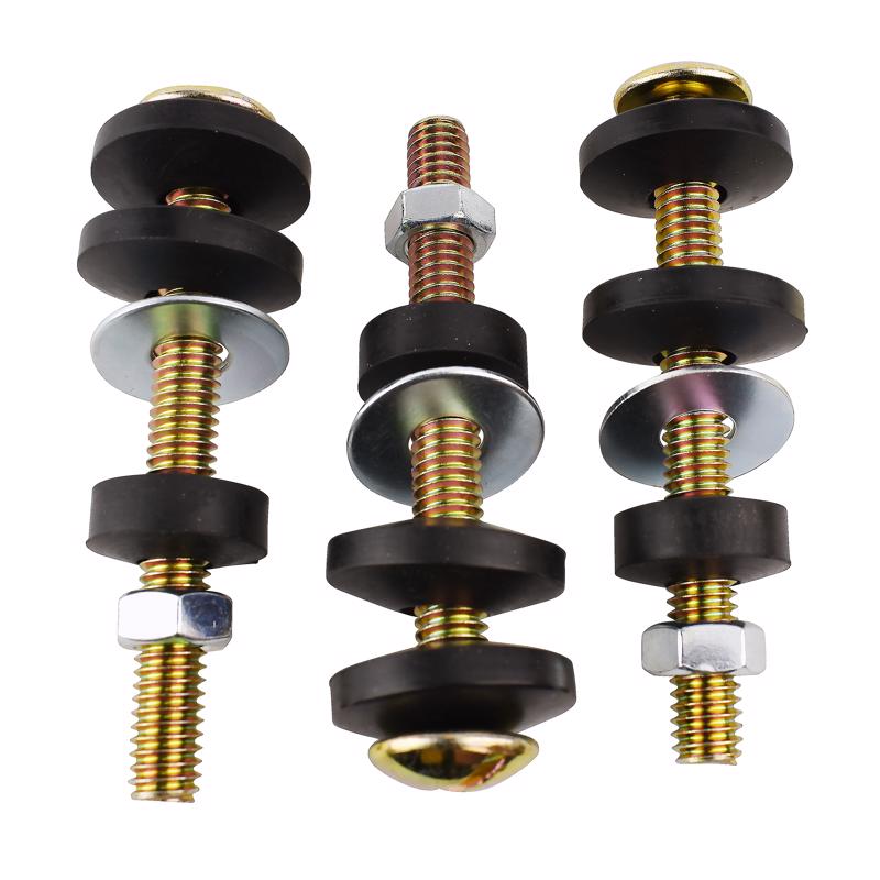 Ace Tank to Bowl Bolts Black Brass Plated Rubber/Steel For Kohler