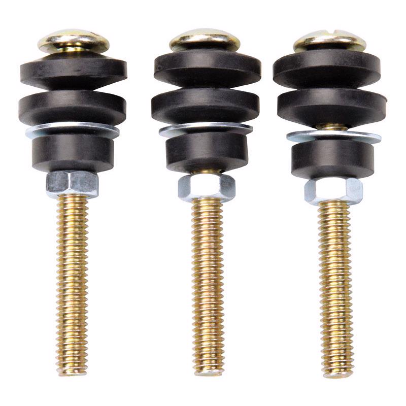 Ace Tank to Bowl Bolts Black Brass Plated Rubber/Steel For Kohler