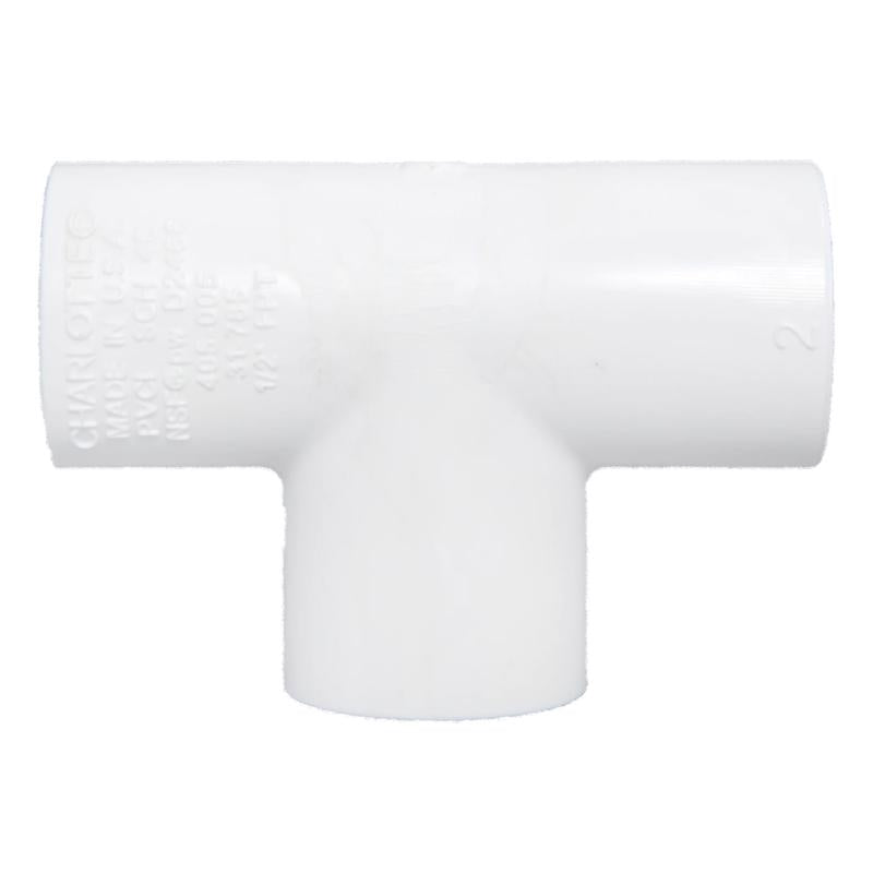 Charlotte Pipe Schedule 40 1 in. FPT X 1 in. D FPT PVC Threaded Tee 1 pk