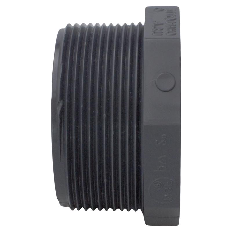 Charlotte Pipe Schedule 80 3/4 in. MPT X 3/4 in. D MPT PVC Threaded Plug 1 pk