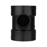 Charlotte Pipe 4 in. Hub X 2 in. D Hub ABS Sanitary Tee