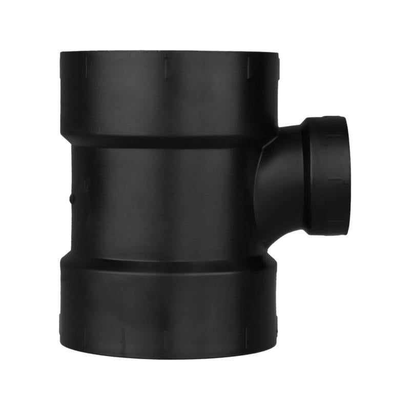 Charlotte Pipe 4 in. Hub X 2 in. D Hub ABS Sanitary Tee