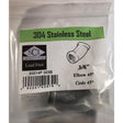 FEMALE ELBOW 45 3/8" SS