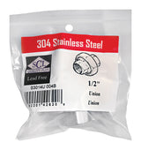 SS UNION 1/2"FPT